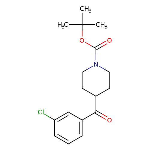 Clc1cccc(c1)C(=O)C1CCN(CC1)C(=O)OC(C)(C)C