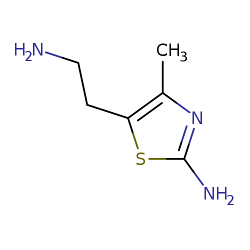 NCCc1sc(nc1C)N
