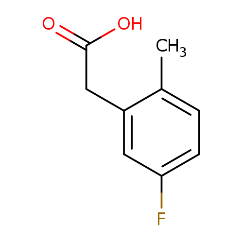 Cc1ccc(cc1CC(=O)O)F