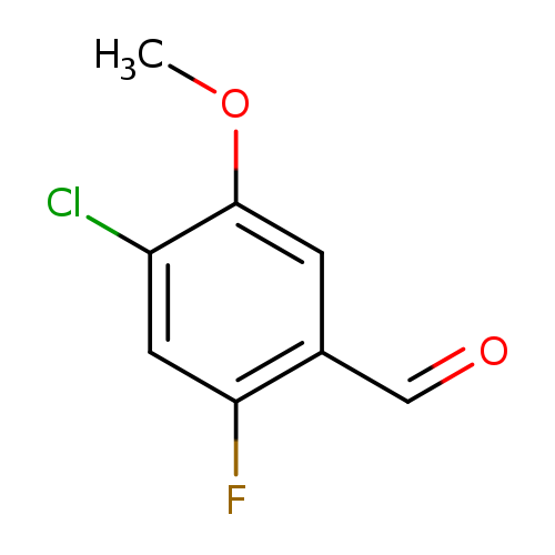 COc1cc(C=O)c(cc1Cl)F