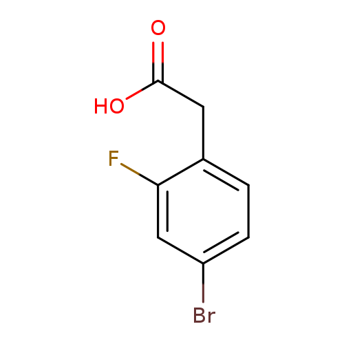 OC(=O)Cc1ccc(cc1F)Br