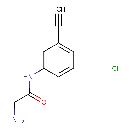 NCC(=O)Nc1cccc(c1)C#C.Cl
