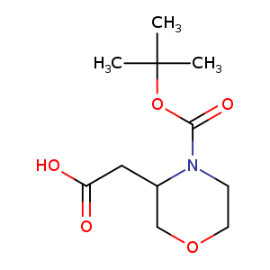 OC(=O)CC1COCCN1C(=O)OC(C)(C)C