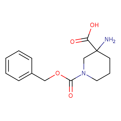 O=C(N1CCCC(C1)(N)C(=O)O)OCc1ccccc1