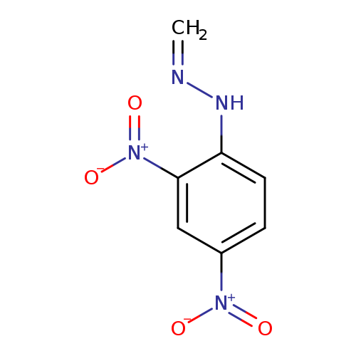 C=NNc1ccc(cc1[N+](=O)[O-])[N+](=O)[O-]
