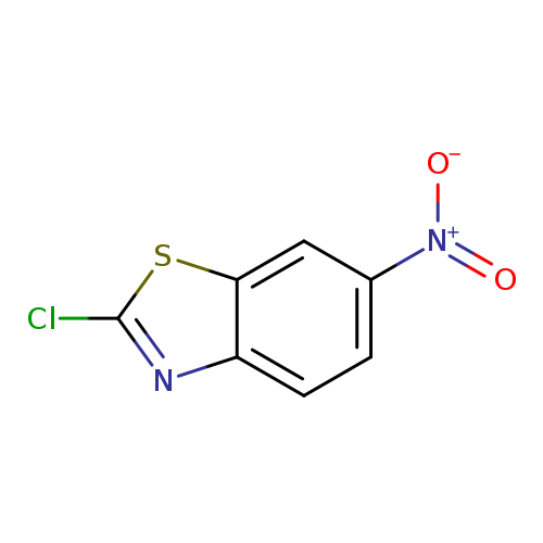 Clc1nc2c(s1)cc(cc2)[N+](=O)[O-]