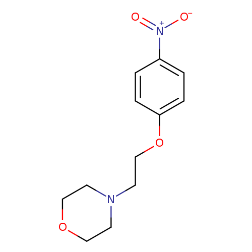 [O-][N+](=O)c1ccc(cc1)OCCN1CCOCC1