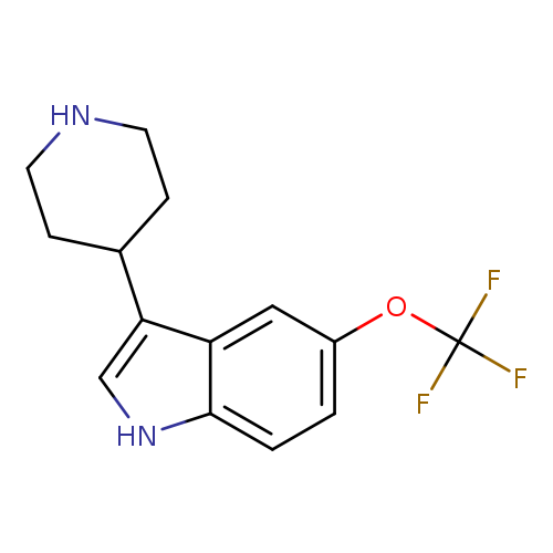 FC(Oc1ccc2c(c1)c(c[nH]2)C1CCNCC1)(F)F