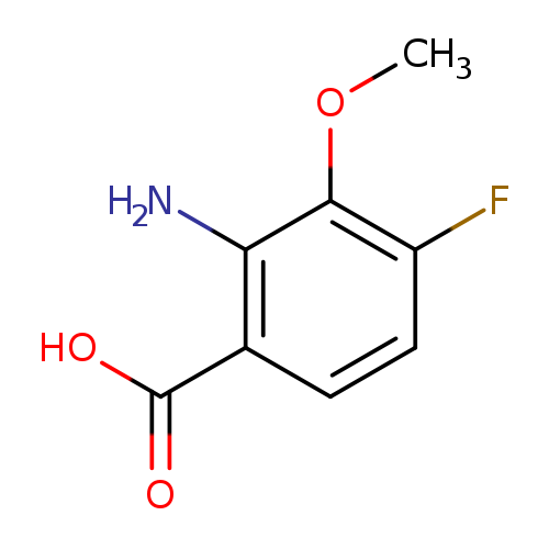 COc1c(F)ccc(c1N)C(=O)O