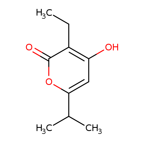 CCc1c(O)cc(oc1=O)C(C)C