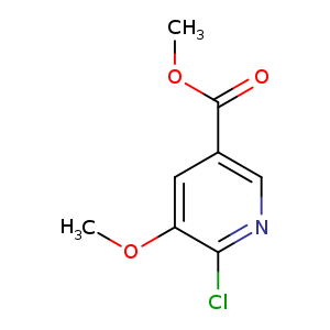 COC(=O)c1cnc(c(c1)OC)Cl