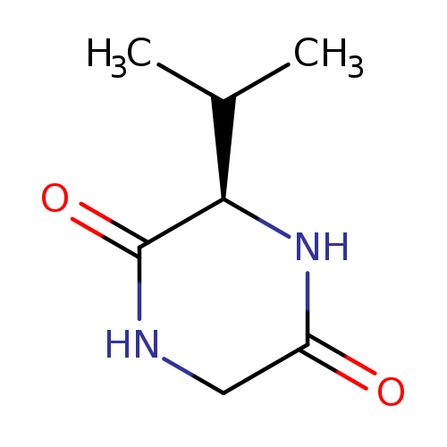 O=C1CNC(=O)[C@H](N1)C(C)C