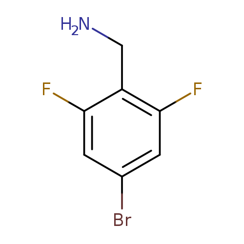 NCc1c(F)cc(cc1F)Br