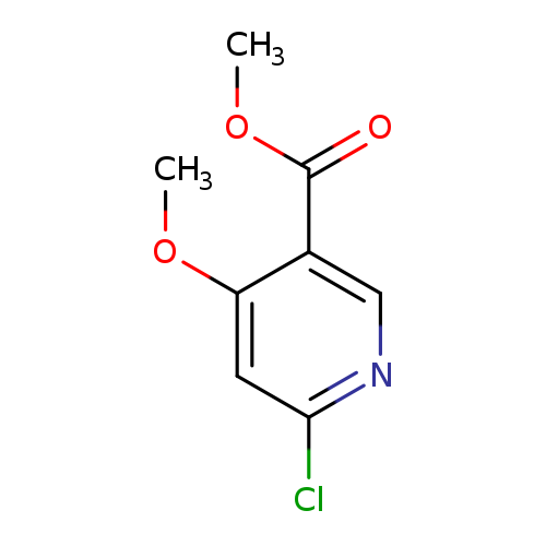 COC(=O)c1cnc(cc1OC)Cl