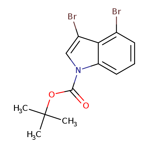 O=C(n1cc(c2c1cccc2Br)Br)OC(C)(C)C