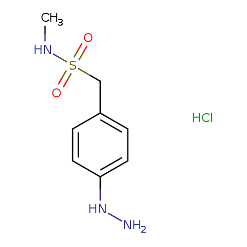 NNc1ccc(cc1)CS(=O)(=O)NC.Cl