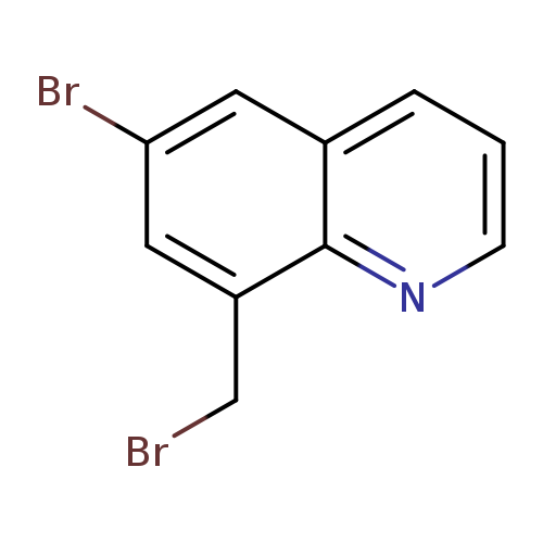 BrCc1cc(Br)cc2c1nccc2