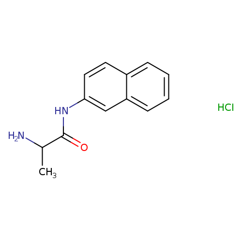 O=C(C(N)C)Nc1ccc2c(c1)cccc2.Cl
