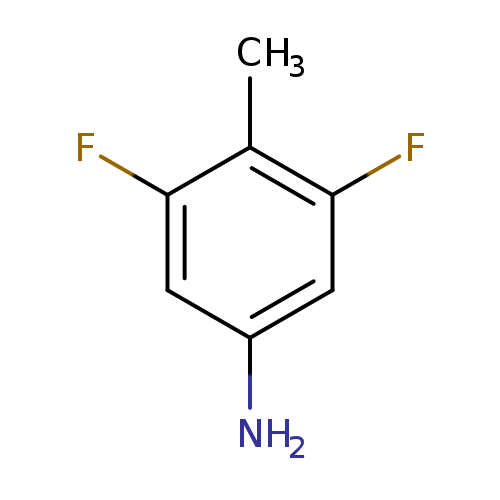 Nc1cc(F)c(c(c1)F)C