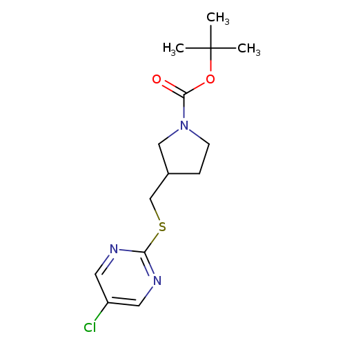 Clc1cnc(nc1)SCC1CCN(C1)C(=O)OC(C)(C)C