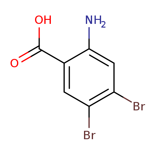 OC(=O)c1cc(Br)c(cc1N)Br