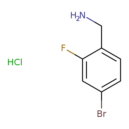 NCc1ccc(cc1F)Br.Cl