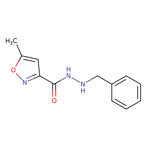 Cc1onc(c1)C(=O)NNCc1ccccc1