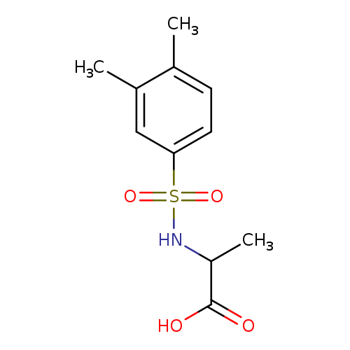 OC(=O)C(NS(=O)(=O)c1ccc(c(c1)C)C)C
