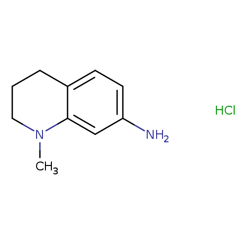 Nc1ccc2c(c1)N(C)CCC2.Cl