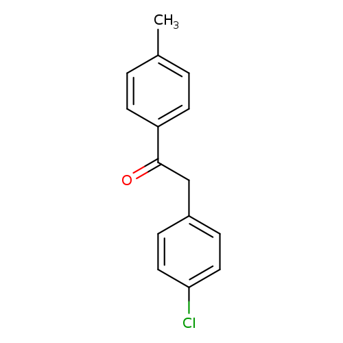 Cc1ccc(cc1)C(=O)Cc1ccc(cc1)Cl