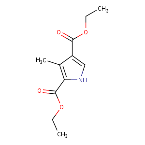 CCOC(=O)c1[nH]cc(c1C)C(=O)OCC