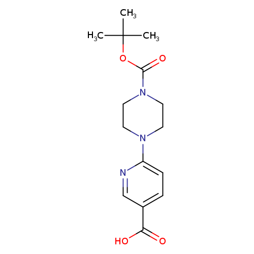 O=C(N1CCN(CC1)c1ccc(cn1)C(=O)O)OC(C)(C)C