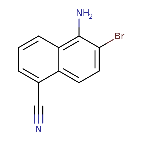 N#Cc1cccc2c1ccc(c2N)Br