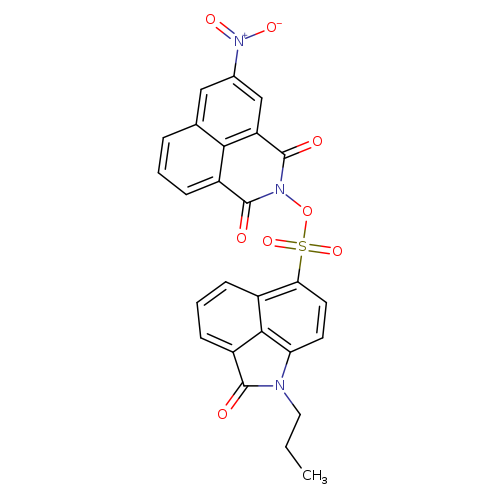 CCCn1c(=O)c2c3c1ccc(c3ccc2)S(=O)(=O)On1c(=O)c2cccc3c2c(c1=O)cc(c3)[N+](=O)[O-]