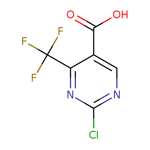 OC(=O)c1cnc(nc1C(F)(F)F)Cl