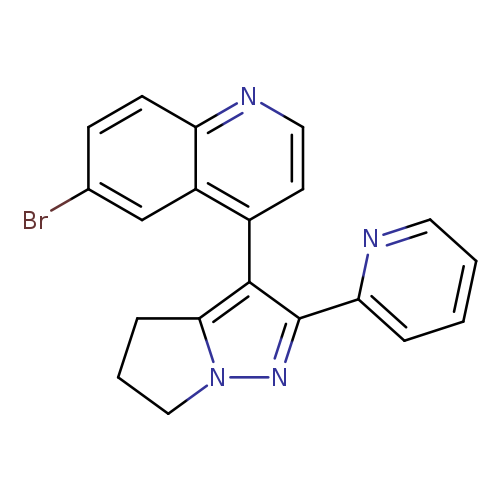 Brc1ccc2c(c1)c(ccn2)c1c2CCCn2nc1c1ccccn1