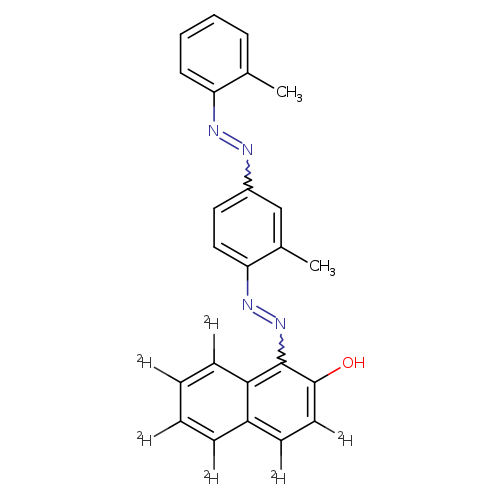 Cc1cc(ccc1N=Nc1c(O)c([2H])c(c2c1c([2H])c([2H])c(c2[2H])[2H])[2H])N=Nc1ccccc1C