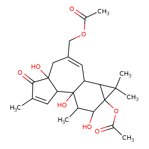 CC(=O)OCC1=CC2C3C(C3(C)C)(OC(=O)C)C(C(C2(C2C(C1)(O)C(=O)C(=C2)C)O)C)O