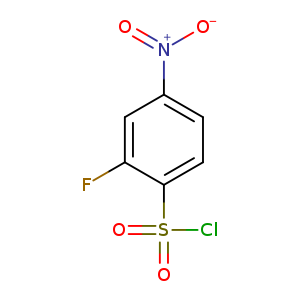 Fc1cc(ccc1S(=O)(=O)Cl)[N+](=O)[O-]