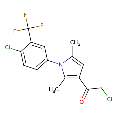 ClCC(=O)c1cc(n(c1C)c1ccc(c(c1)C(F)(F)F)Cl)C