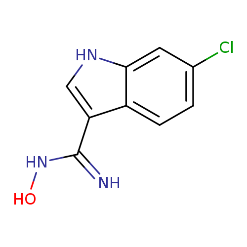 ONC(=N)c1c[nH]c2c1ccc(c2)Cl