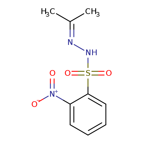 CC(=NNS(=O)(=O)c1ccccc1[N+](=O)[O-])C