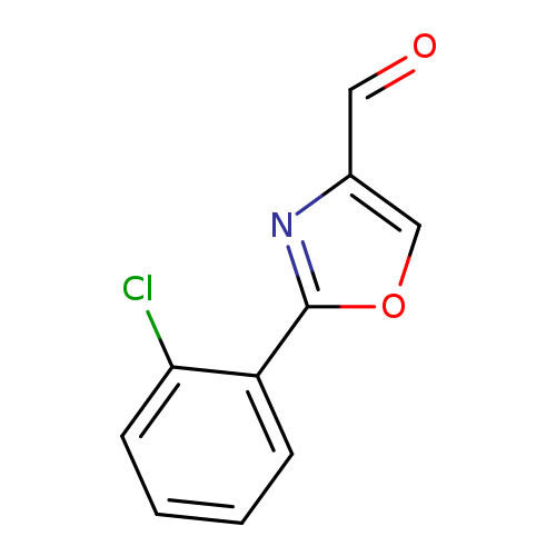 O=Cc1coc(n1)c1ccccc1Cl