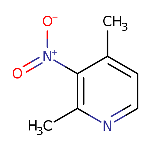 [O-][N+](=O)c1c(C)ccnc1C