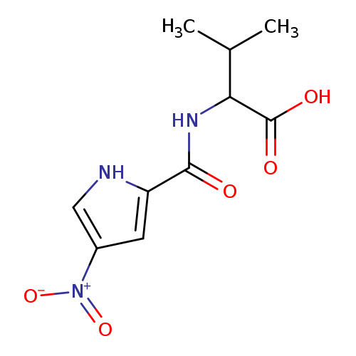 CC(C(C(=O)O)NC(=O)c1[nH]cc(c1)[N+](=O)[O-])C