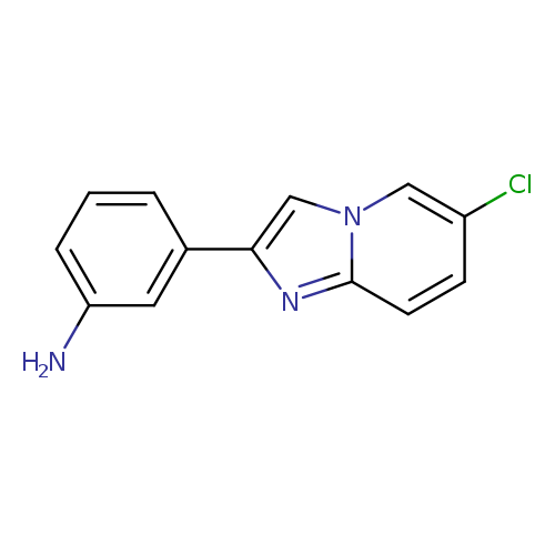 Clc1ccc2n(c1)cc(n2)c1cccc(c1)N
