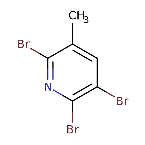 Cc1cc(Br)c(nc1Br)Br