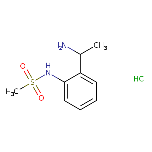 CC(c1ccccc1NS(=O)(=O)C)N.Cl