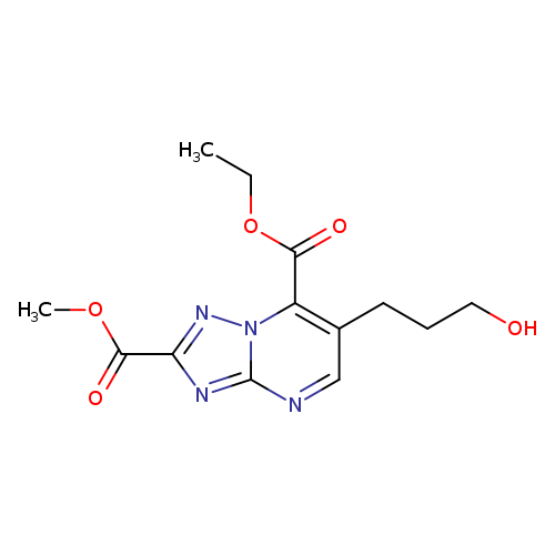 OCCCc1cnc2n(c1C(=O)OCC)nc(n2)C(=O)OC