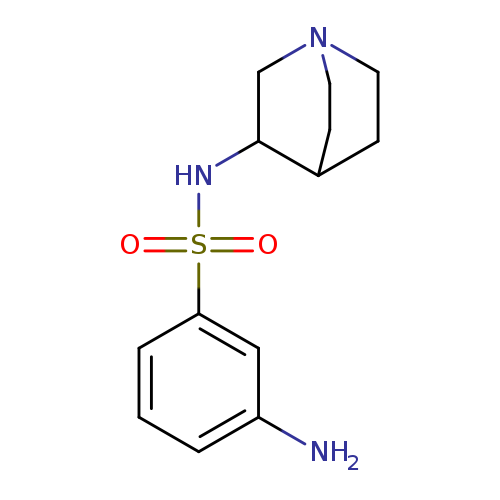 Nc1cccc(c1)S(=O)(=O)NC1CN2CCC1CC2